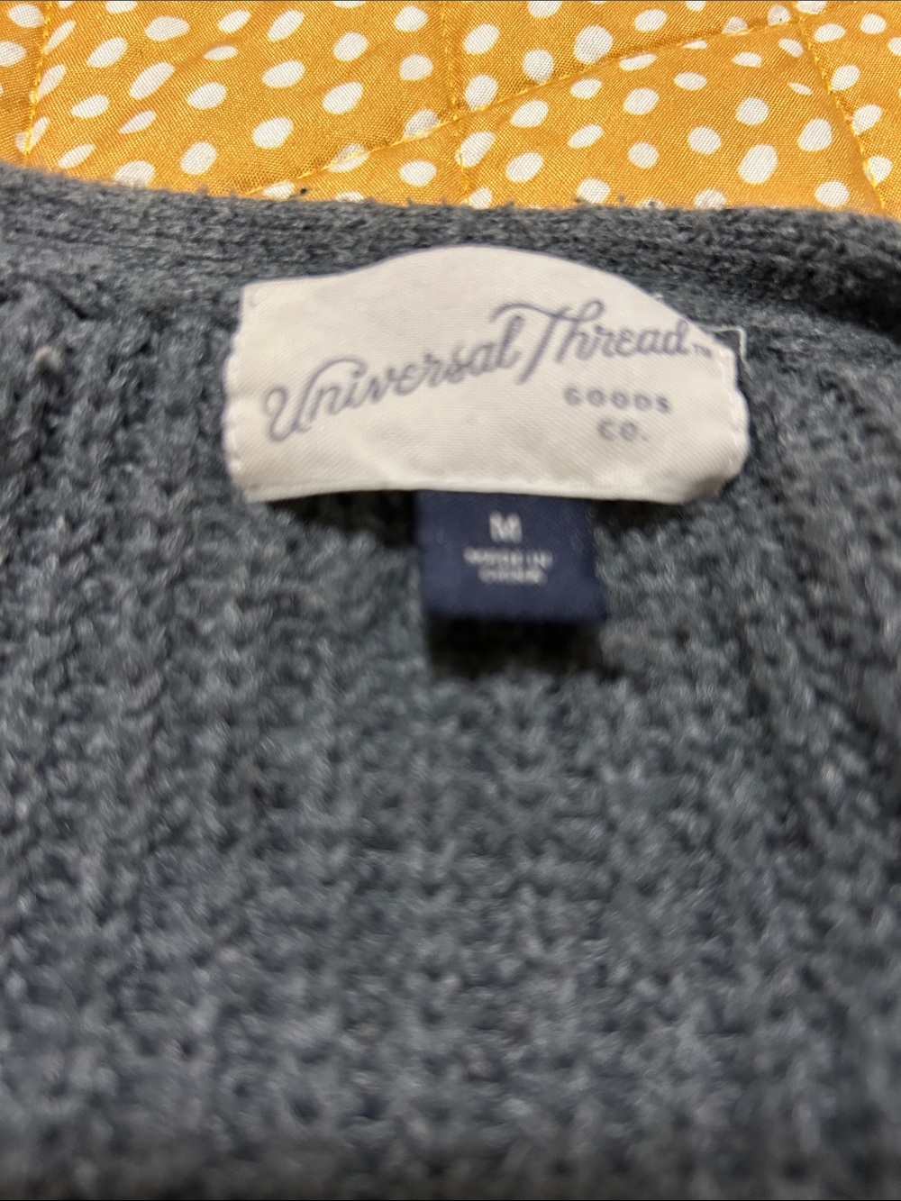 Universal Thread Charcoal Gray Open-Front Ribbed Cardigan - Picture 2 of 3